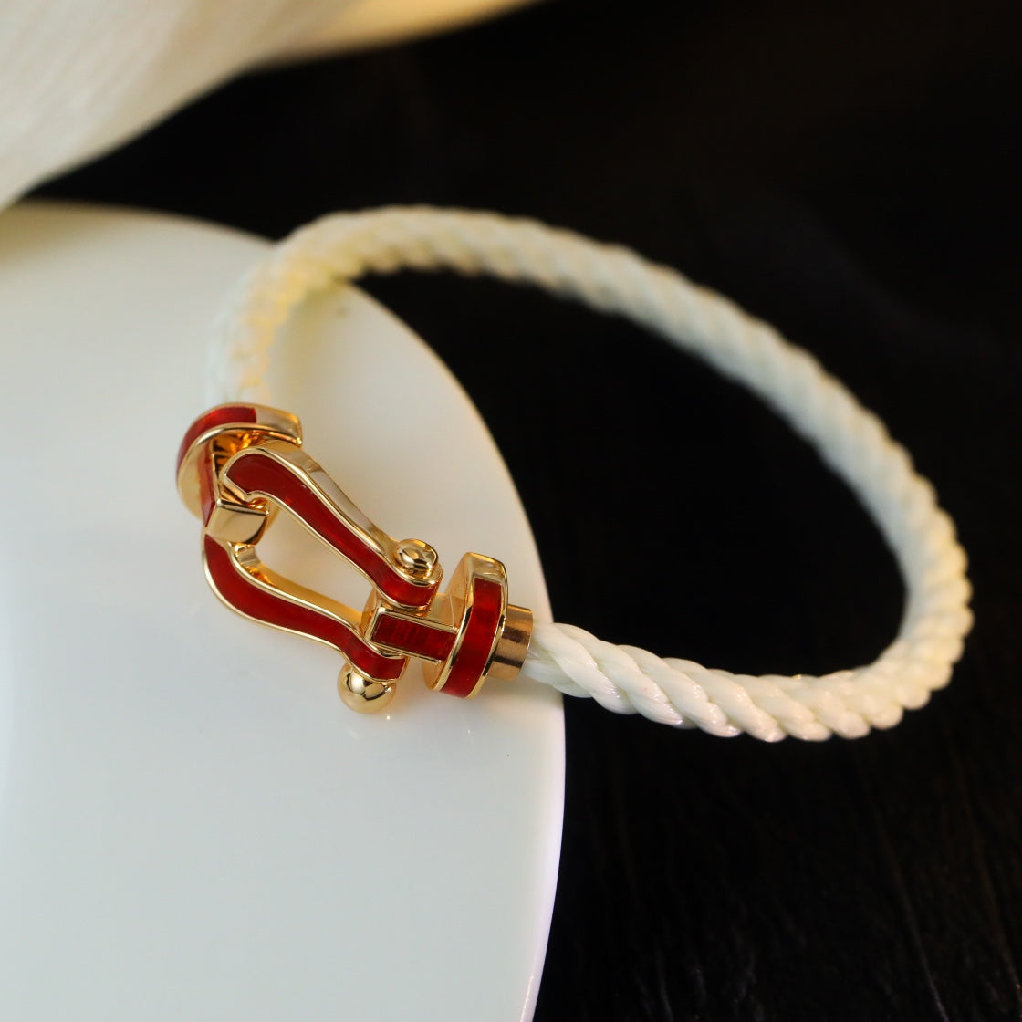 [Elowen Jewels]FORCE 10 WHITE TEXTILE DIAMOND PAVED