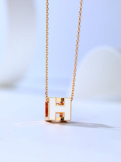 [Elowen Jewels]H CAGE PINK GOLD NECKLACE