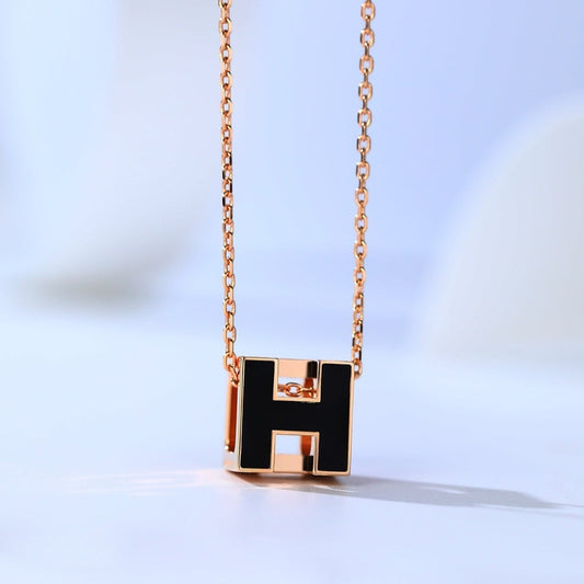 [Elowen Jewels]H CAGE PINK GOLD NECKLACE