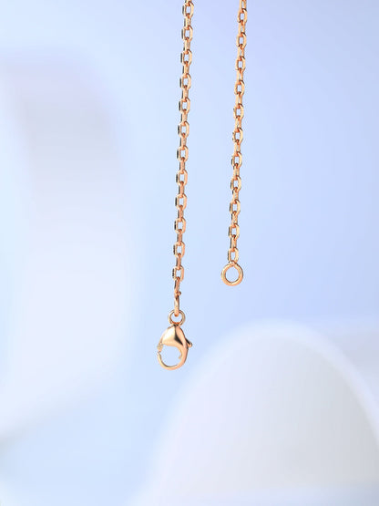 [Elowen Jewels]H CAGE PINK GOLD NECKLACE