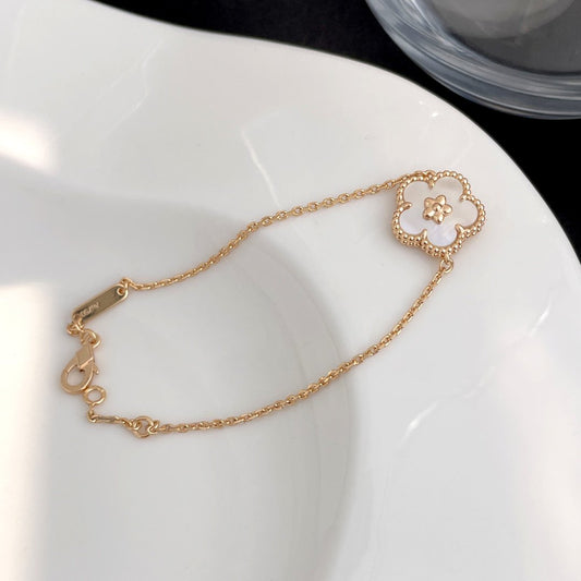 [Elowen Jewels]LUCKY SPRING ROSE GOLD MOP BRACELET