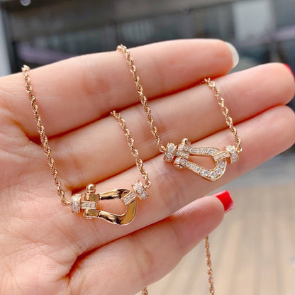[Elowen Jewels]FORCE 10 PINK GOLD DIAMOND NECKLACE
