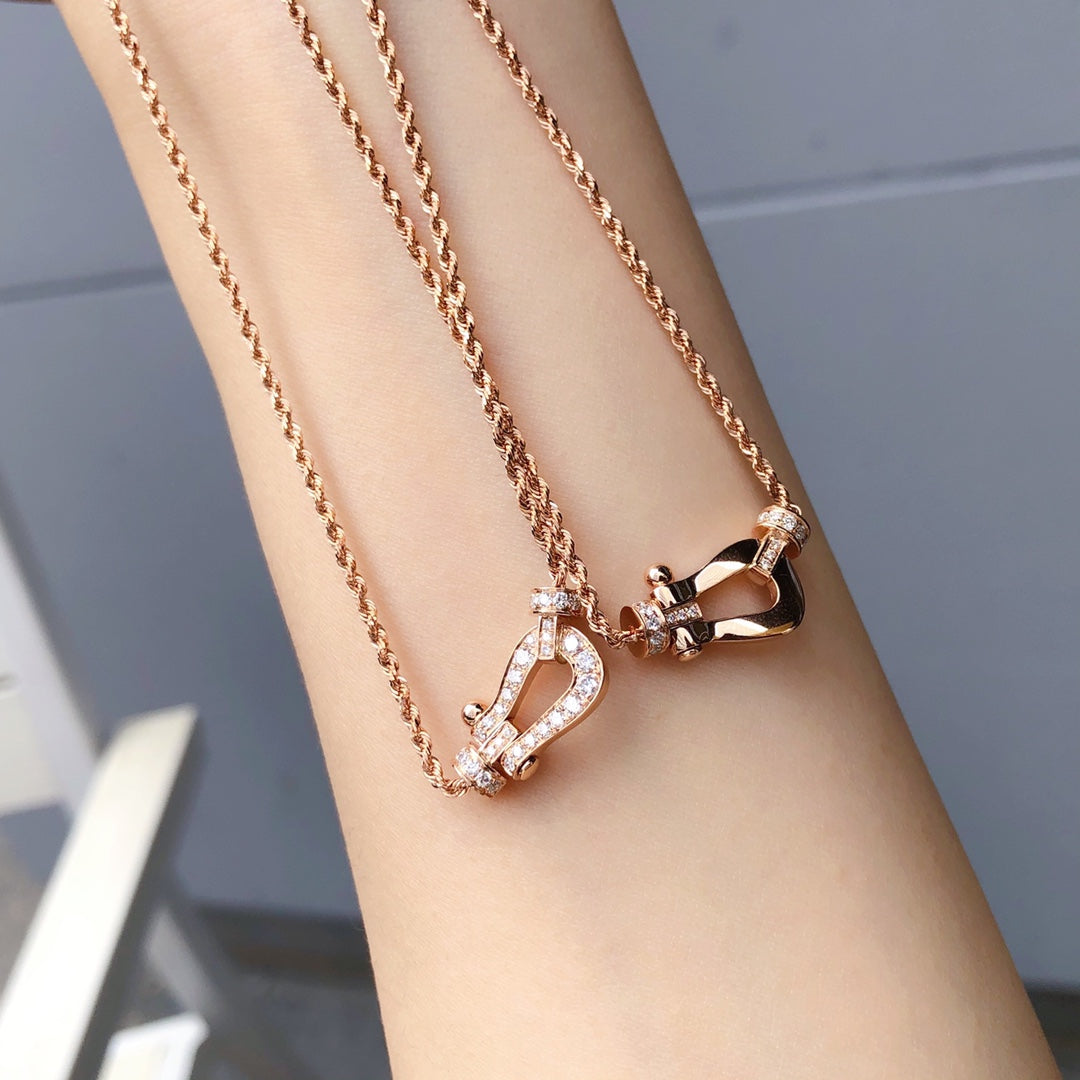 [Elowen Jewels]FORCE 10 PINK GOLD DIAMOND NECKLACE