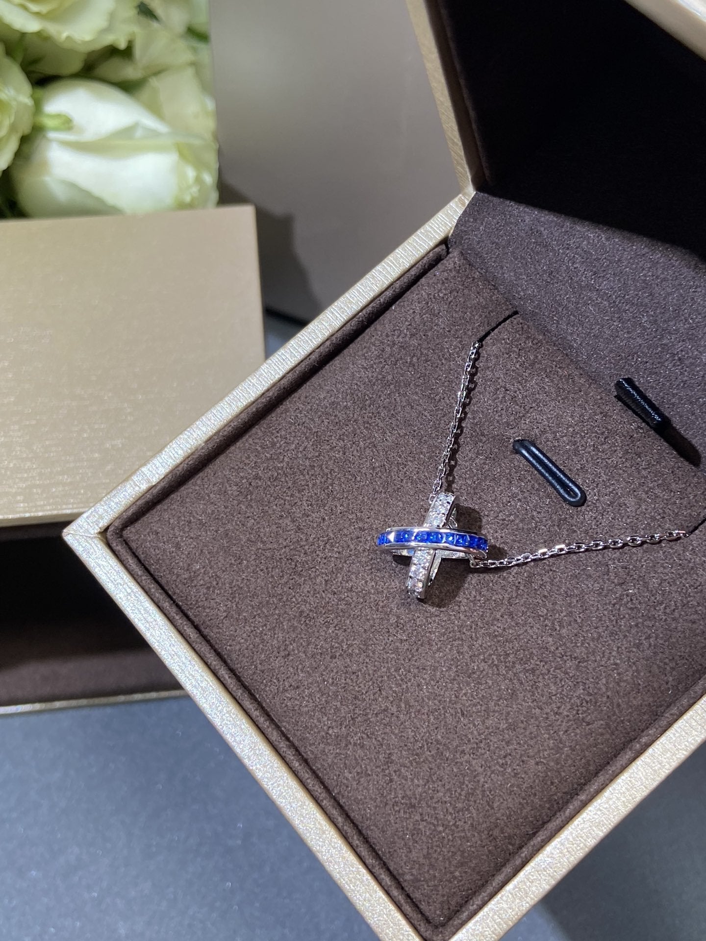 [Elowen Jewels]LIENS DIAMOND SILVER NECKLACE