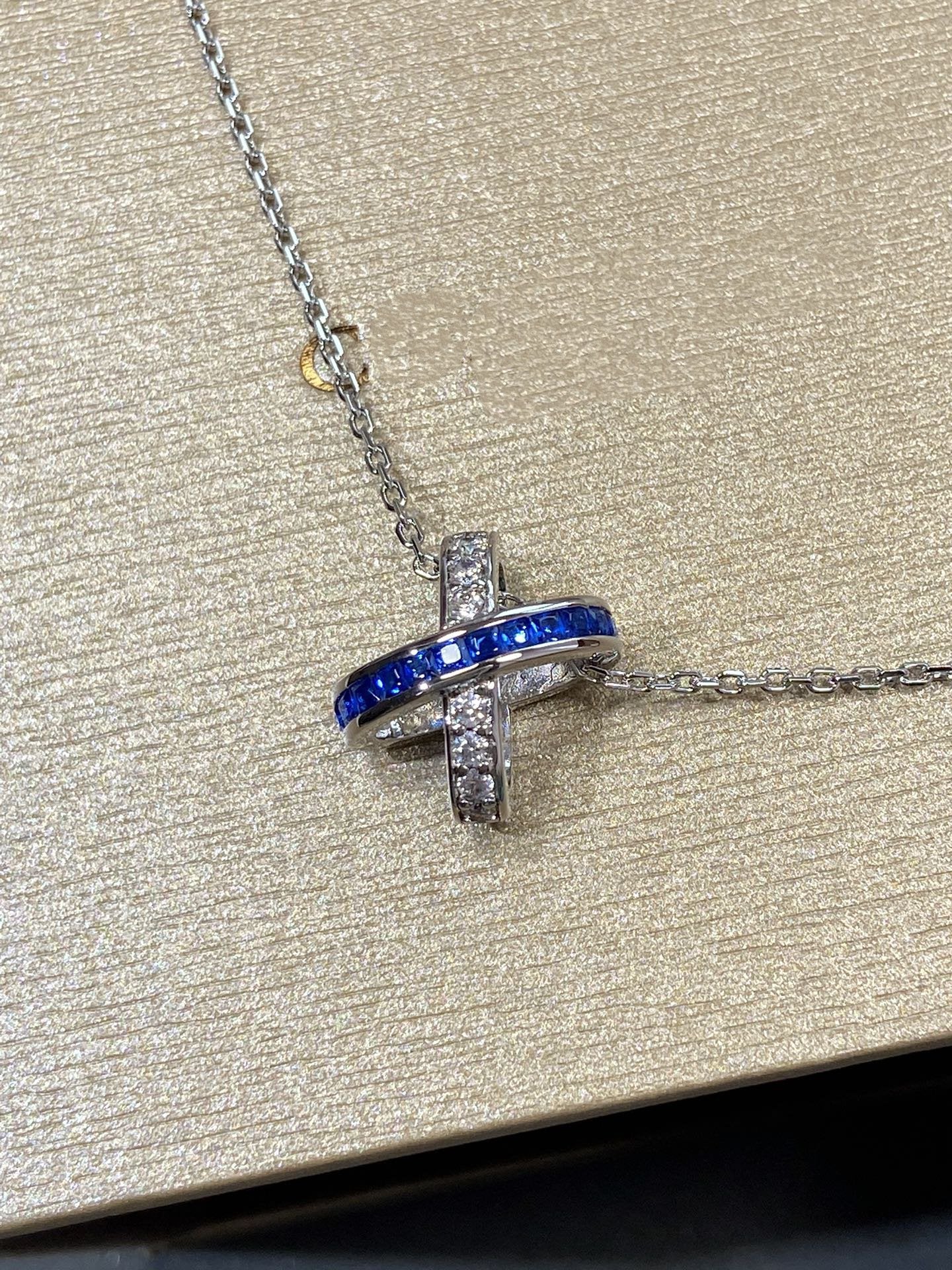 [Elowen Jewels]LIENS DIAMOND SILVER NECKLACE