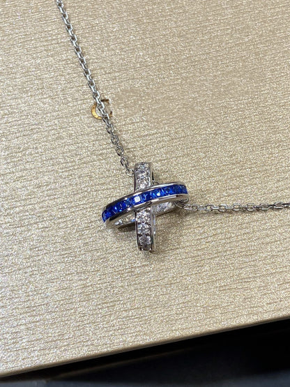 [Elowen Jewels]LIENS DIAMOND SILVER NECKLACE