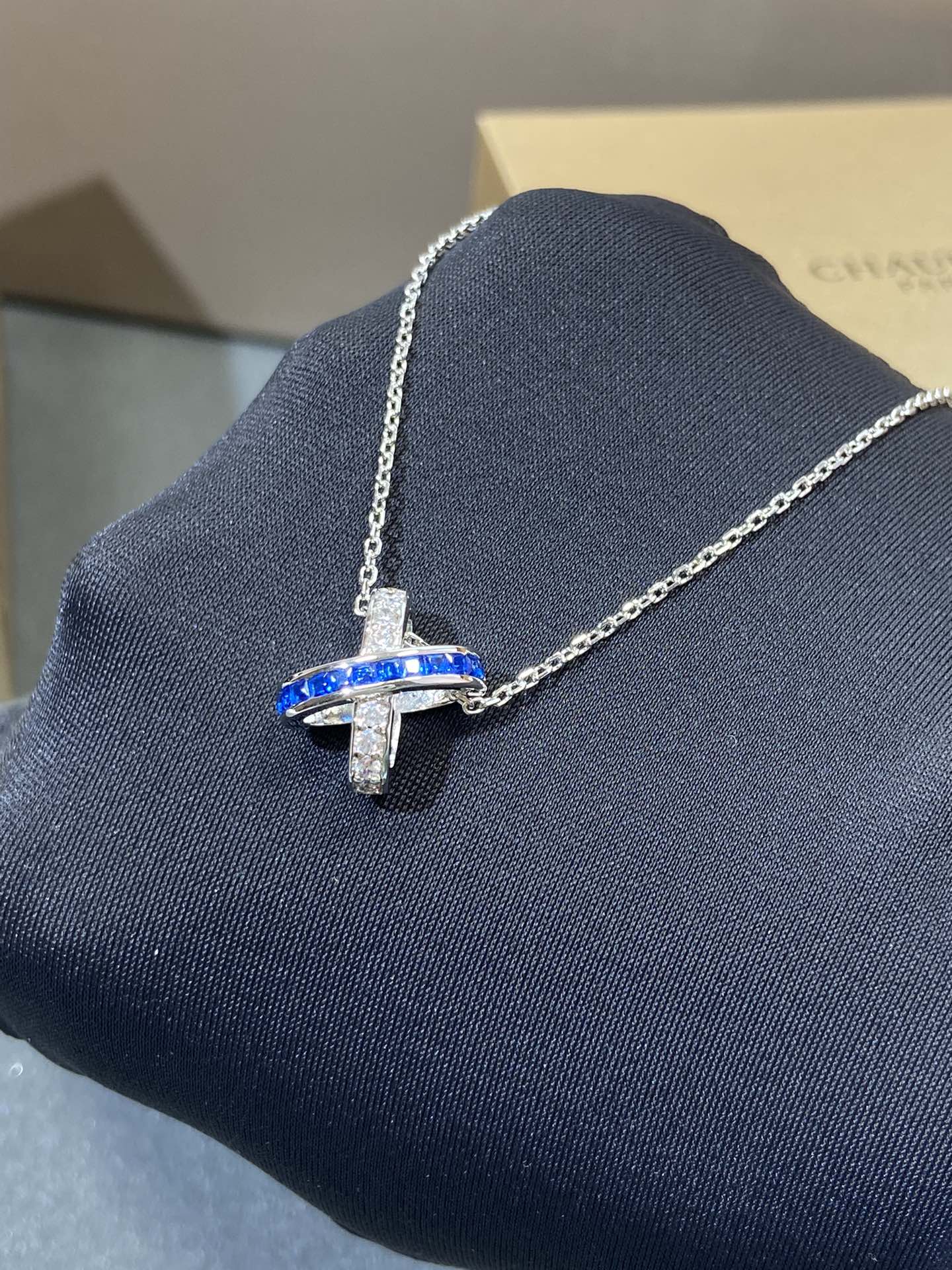 [Elowen Jewels]LIENS DIAMOND SILVER NECKLACE