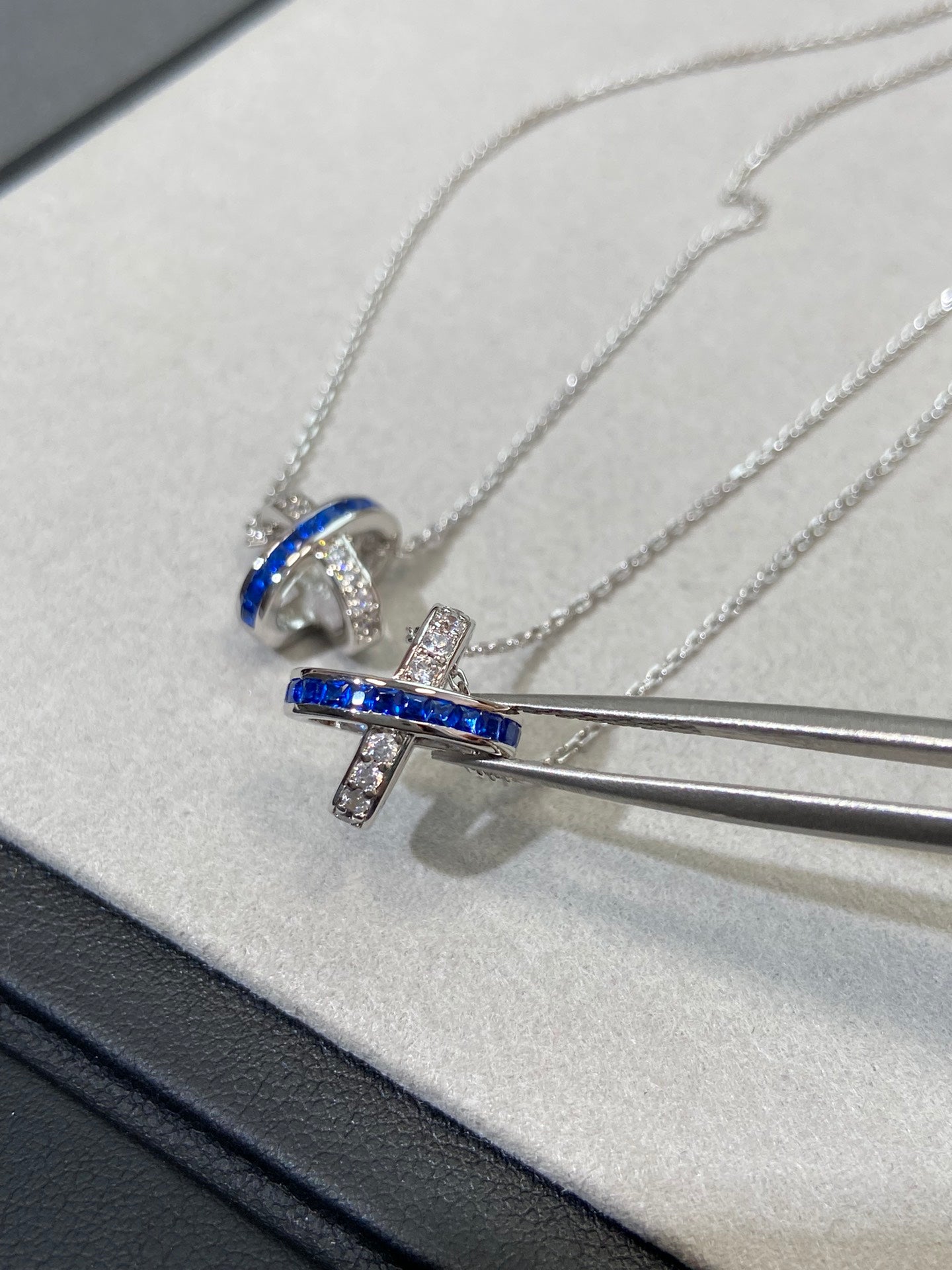 [Elowen Jewels]LIENS DIAMOND SILVER NECKLACE