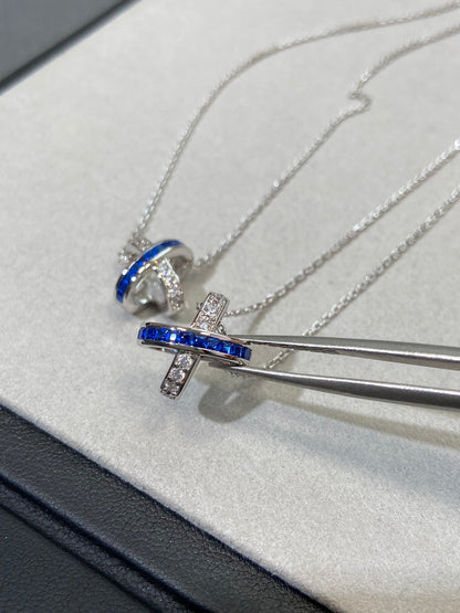 [Elowen Jewels]LIENS DIAMOND SILVER NECKLACE
