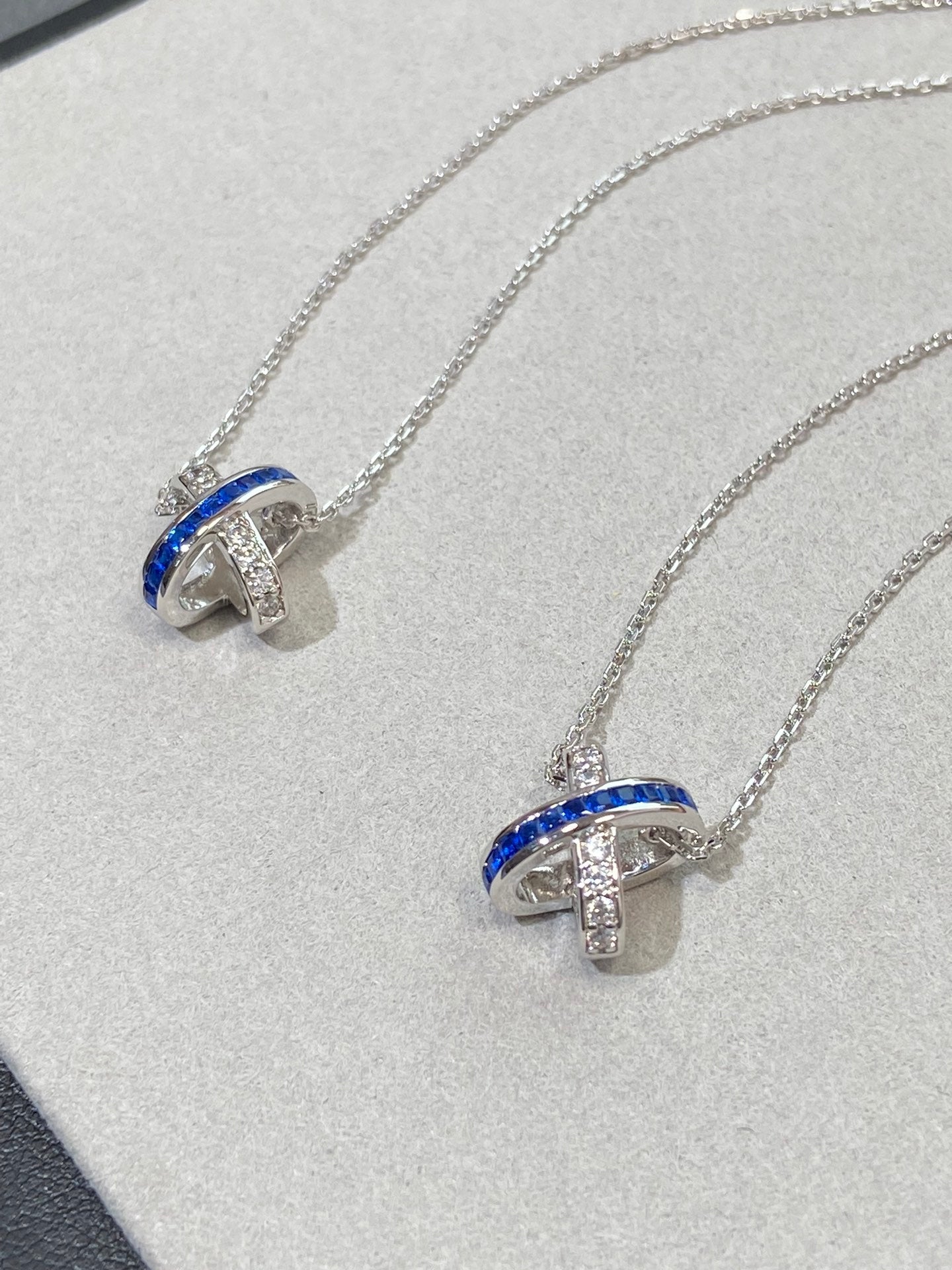 [Elowen Jewels]LIENS DIAMOND SILVER NECKLACE