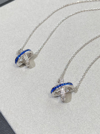 [Elowen Jewels]LIENS DIAMOND SILVER NECKLACE