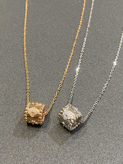 [Elowen Jewels]PERLEE PEDANT SIVLER DIAMOND NECKLACE
