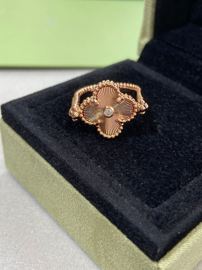 [Elowen Jewels]CLOVER RIVERSIBLE ROSE GOLD RING