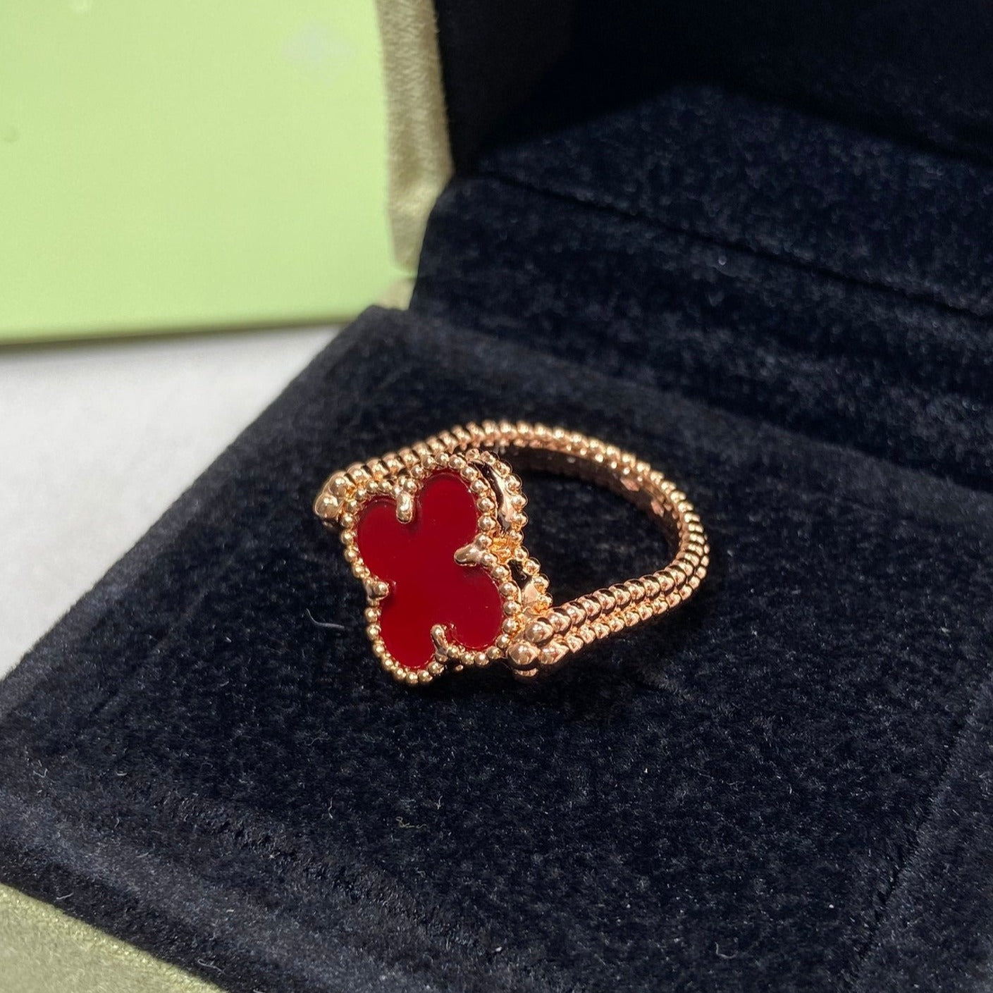 [Elowen Jewels]CLOVER RIVERSIBLE ROSE GOLD RING