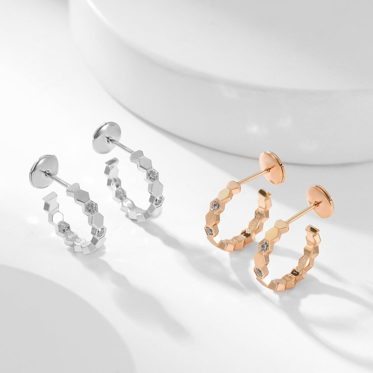 [Elowen Jewels]BEE LOVE DIAMOND HOOP EARRINGS