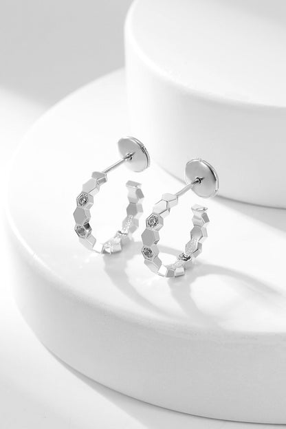 [Elowen Jewels]BEE LOVE DIAMOND HOOP EARRINGS