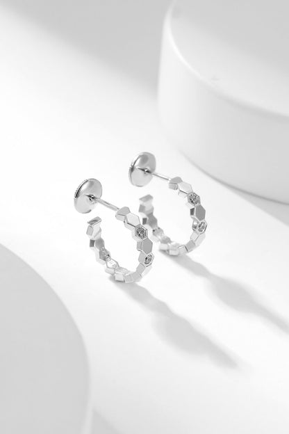 [Elowen Jewels]BEE LOVE DIAMOND HOOP EARRINGS