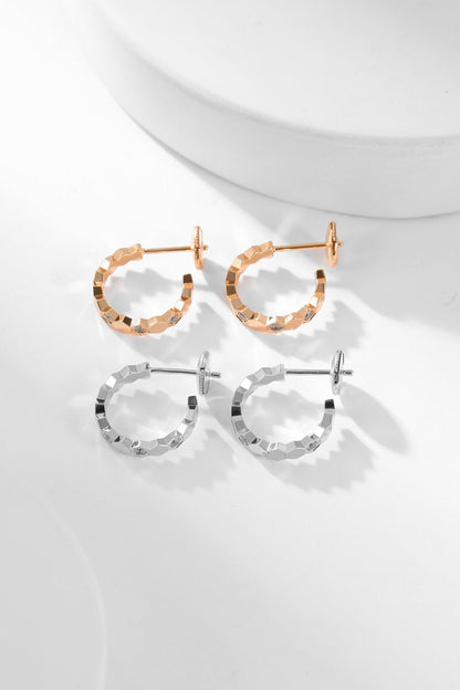 [Elowen Jewels]BEE LOVE DIAMOND HOOP EARRINGS