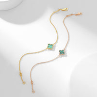 [Elowen Jewel]CLOVER BRACELET MALACHITE 1 MOTIF