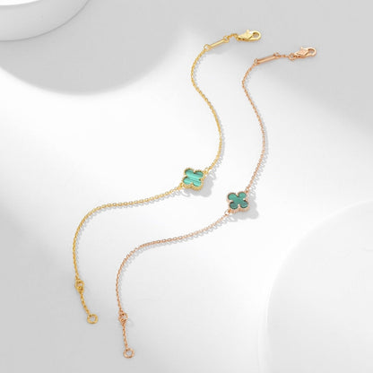 [Elowen Jewels]CLOVER BRACELET MALACHITE 1 MOTIF