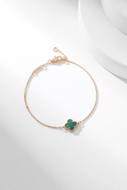 [Elowen Jewels]CLOVER BRACELET MALACHITE 1 MOTIF