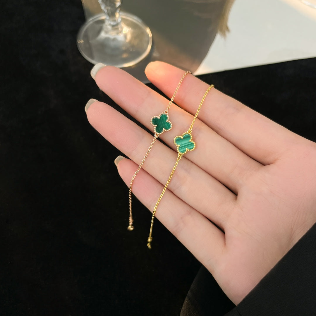 [Elowen Jewels]CLOVER BRACELET MALACHITE 1 MOTIF