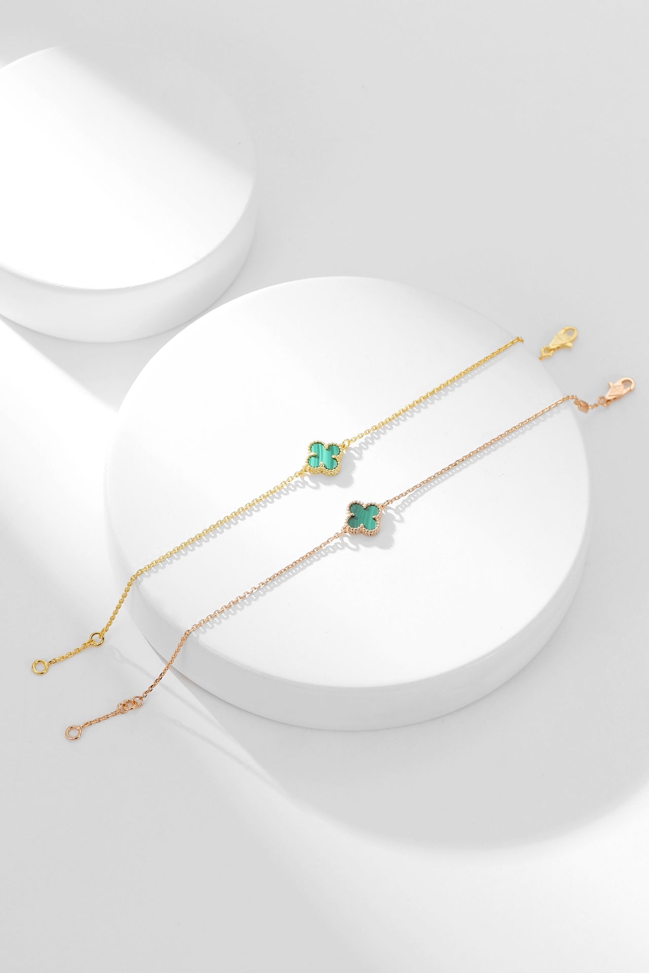 [Elowen Jewels]CLOVER BRACELET MALACHITE 1 MOTIF