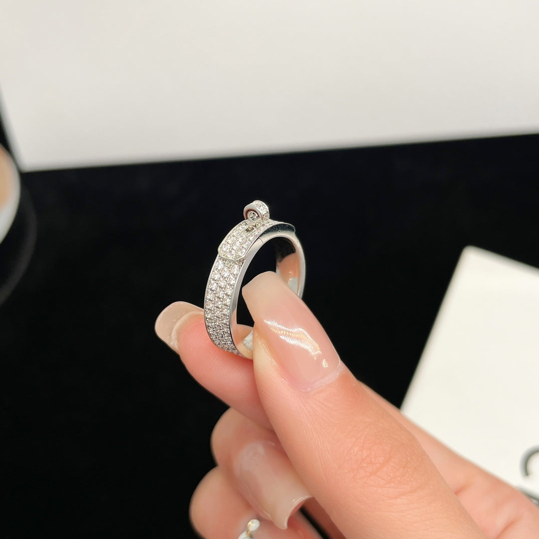 [Elowen Jewels]KELLY SILVER DIAMOND RING