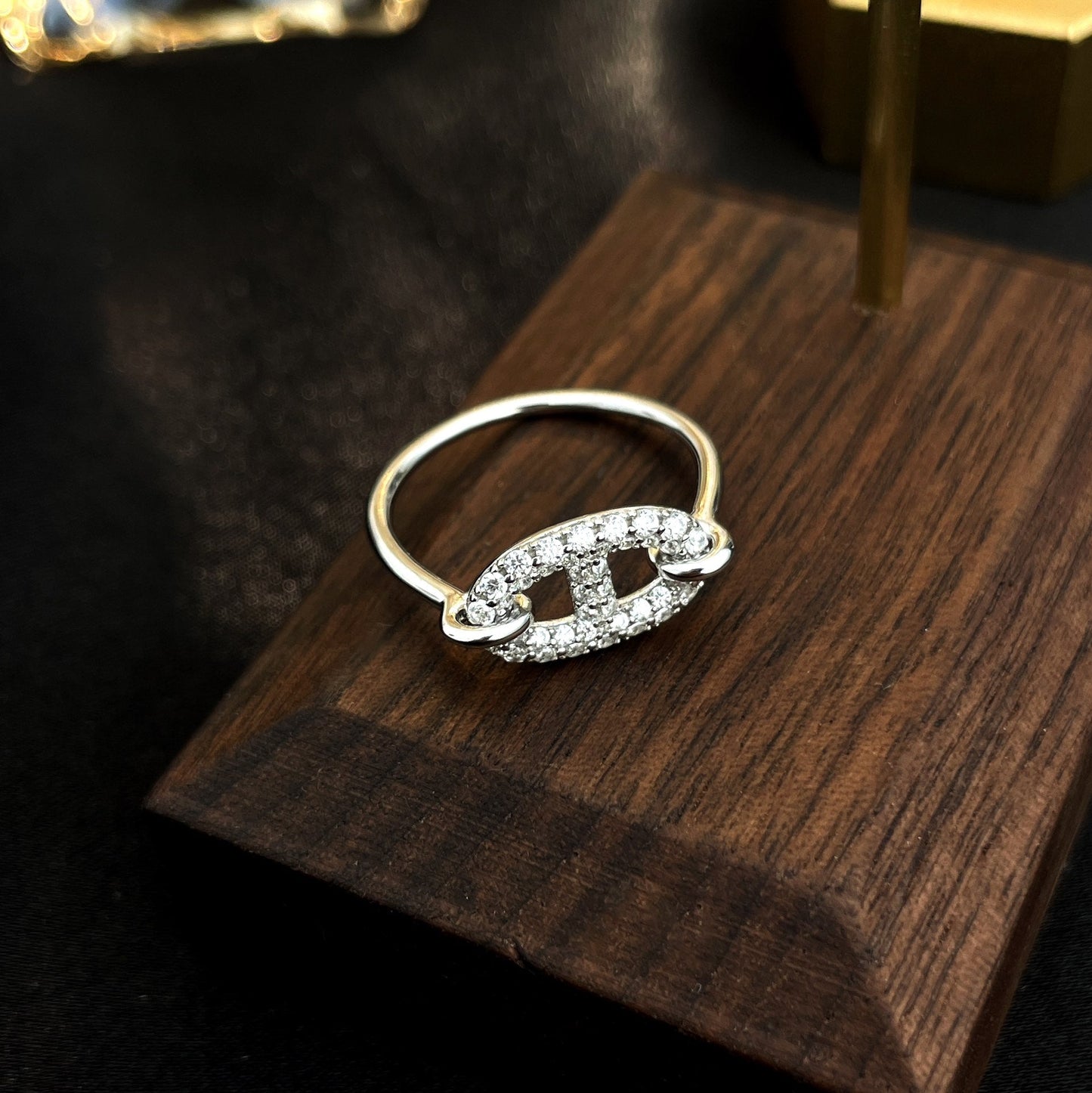 [Elowen Jewels]RONDE SMALL SILVER DIAMOND RING