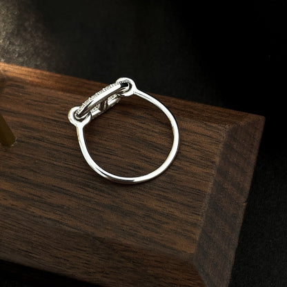 [Elowen Jewels]RONDE SMALL SILVER DIAMOND RING