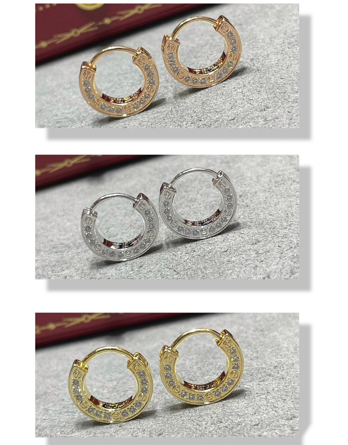 [Elowen Jewels]LOVE DIAMOND EARRINGS