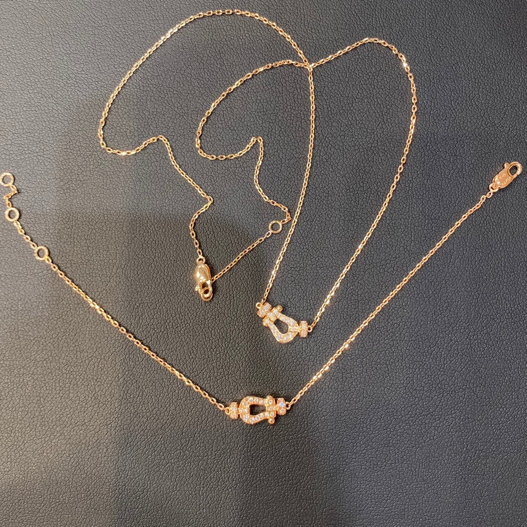 [Elowen Jewels]FORCE 10 DIAMOND PINK GOLD NECKLACE MINI MODEL