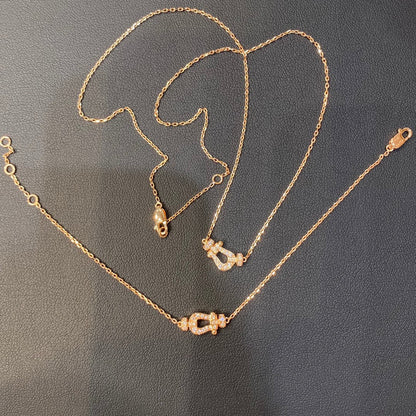 [Elowen Jewels]FORCE 10 DIAMOND PINK GOLD NECKLACE MINI MODEL