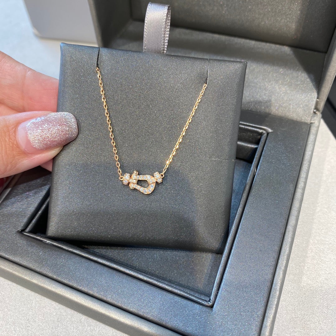 [Elowen Jewels]FORCE 10 DIAMOND PINK GOLD NECKLACE MINI MODEL