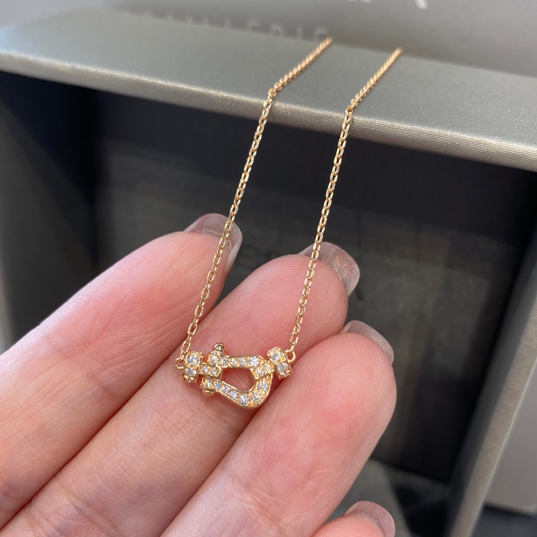 [Elowen Jewels]FORCE 10 DIAMOND PINK GOLD NECKLACE MINI MODEL