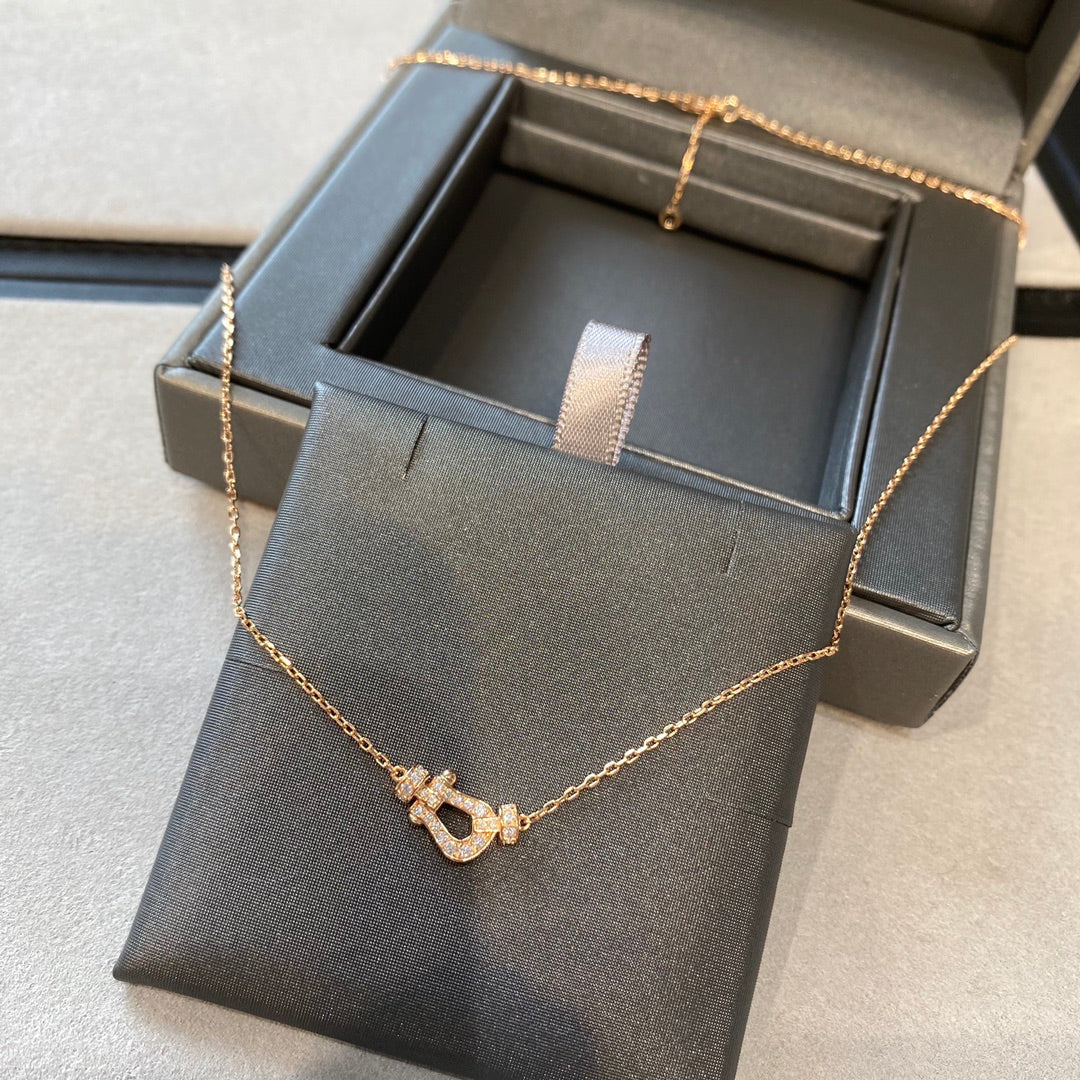[Elowen Jewels]FORCE 10 DIAMOND PINK GOLD NECKLACE MINI MODEL