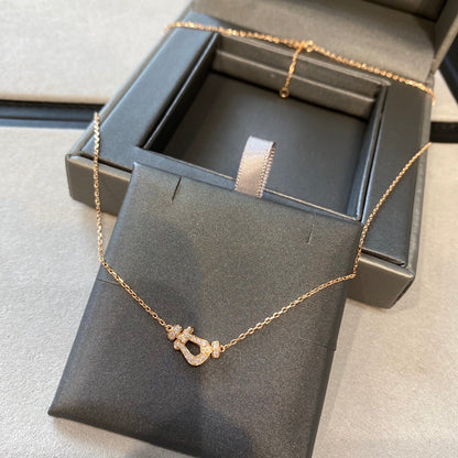 [Elowen Jewels]FORCE 10 DIAMOND PINK GOLD NECKLACE MINI MODEL