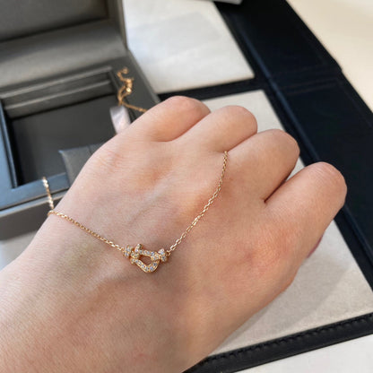 [Elowen Jewels]FORCE 10 DIAMOND PINK GOLD NECKLACE MINI MODEL