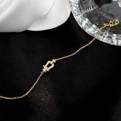 [Elowen Jewels]FORCE 10 FULL DIAMOND BUCKLE CHAIN LINK MINI MODEL