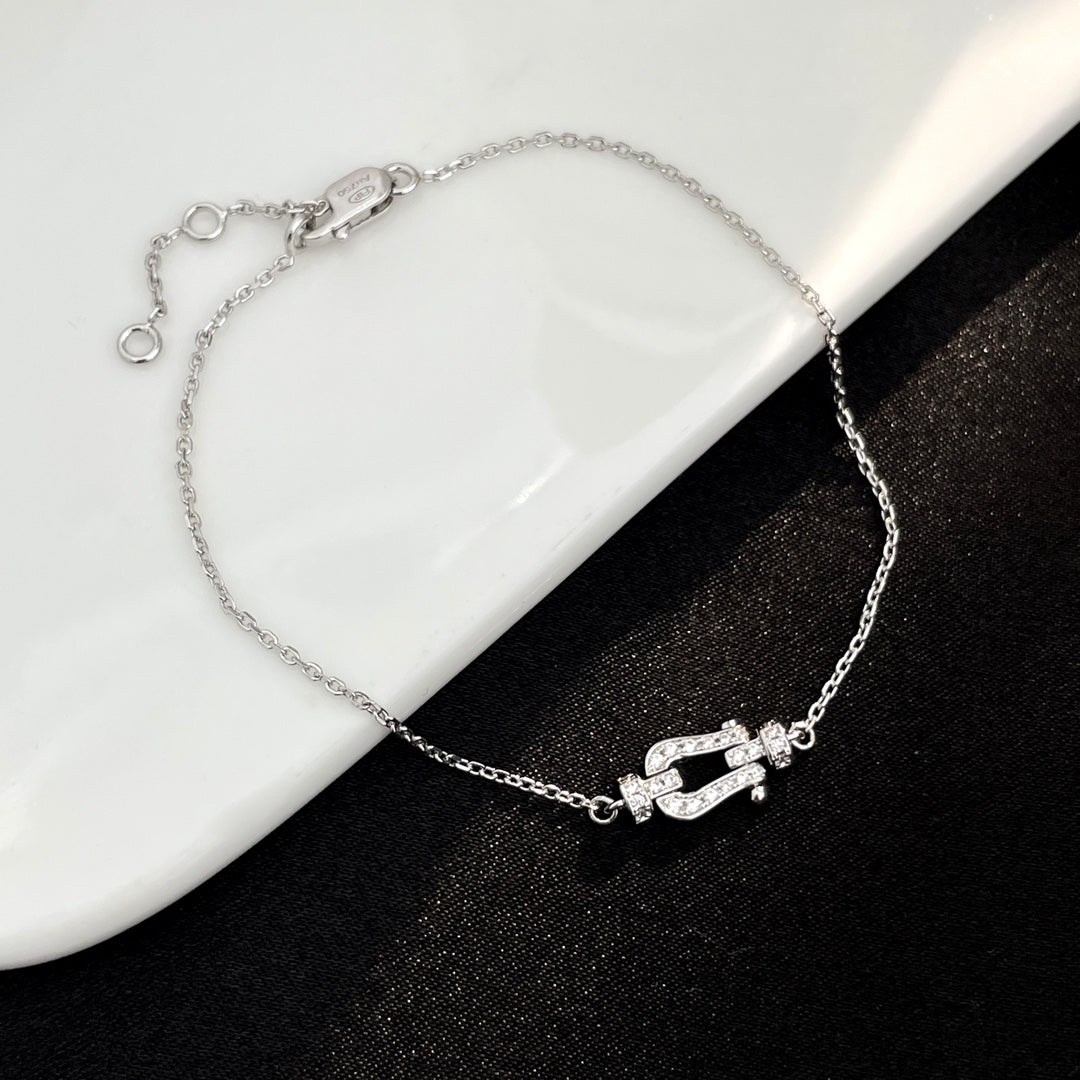 [Elowen Jewels]FORCE 10 FULL DIAMOND BUCKLE CHAIN LINK MINI MODEL