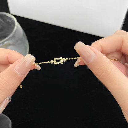 [Elowen Jewels]FORCE 10 FULL DIAMOND BUCKLE CHAIN LINK MINI MODEL