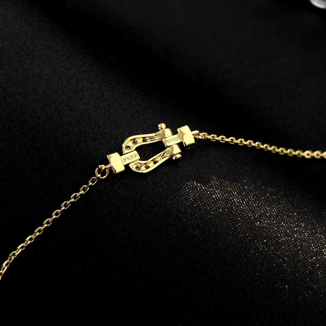 [Elowen Jewels]FORCE 10 FULL DIAMOND BUCKLE CHAIN LINK MINI MODEL