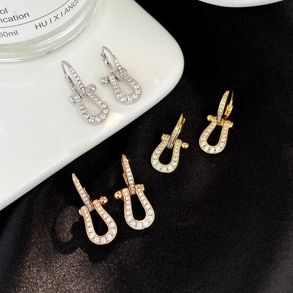 [Elowen Jewels]FORCE 10 FULL DIAMOND DROP EARRINGS MEDIUM MODEL