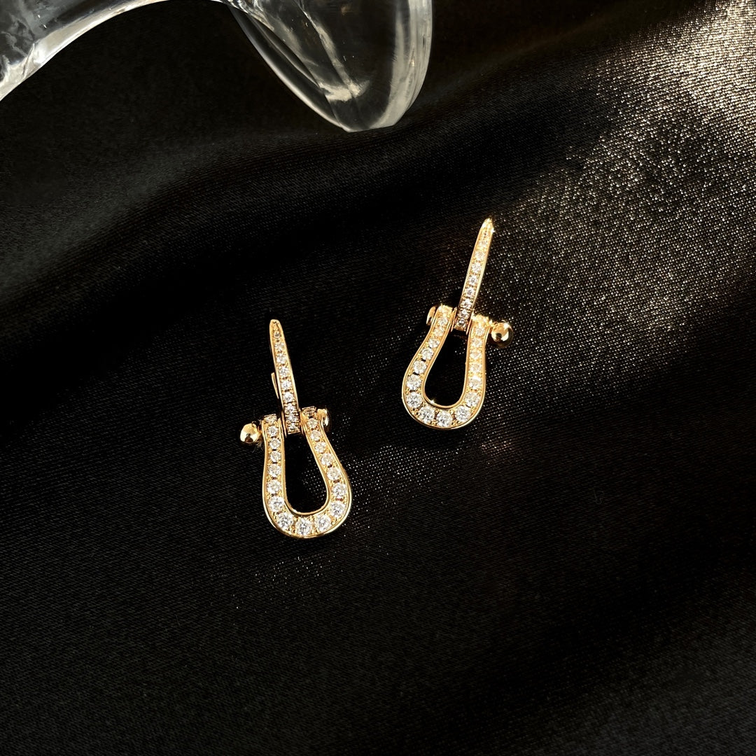 [Elowen Jewels]FORCE 10 FULL DIAMOND DROP EARRINGS MEDIUM MODEL