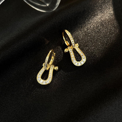 [Elowen Jewels]FORCE 10 FULL DIAMOND DROP EARRINGS MEDIUM MODEL