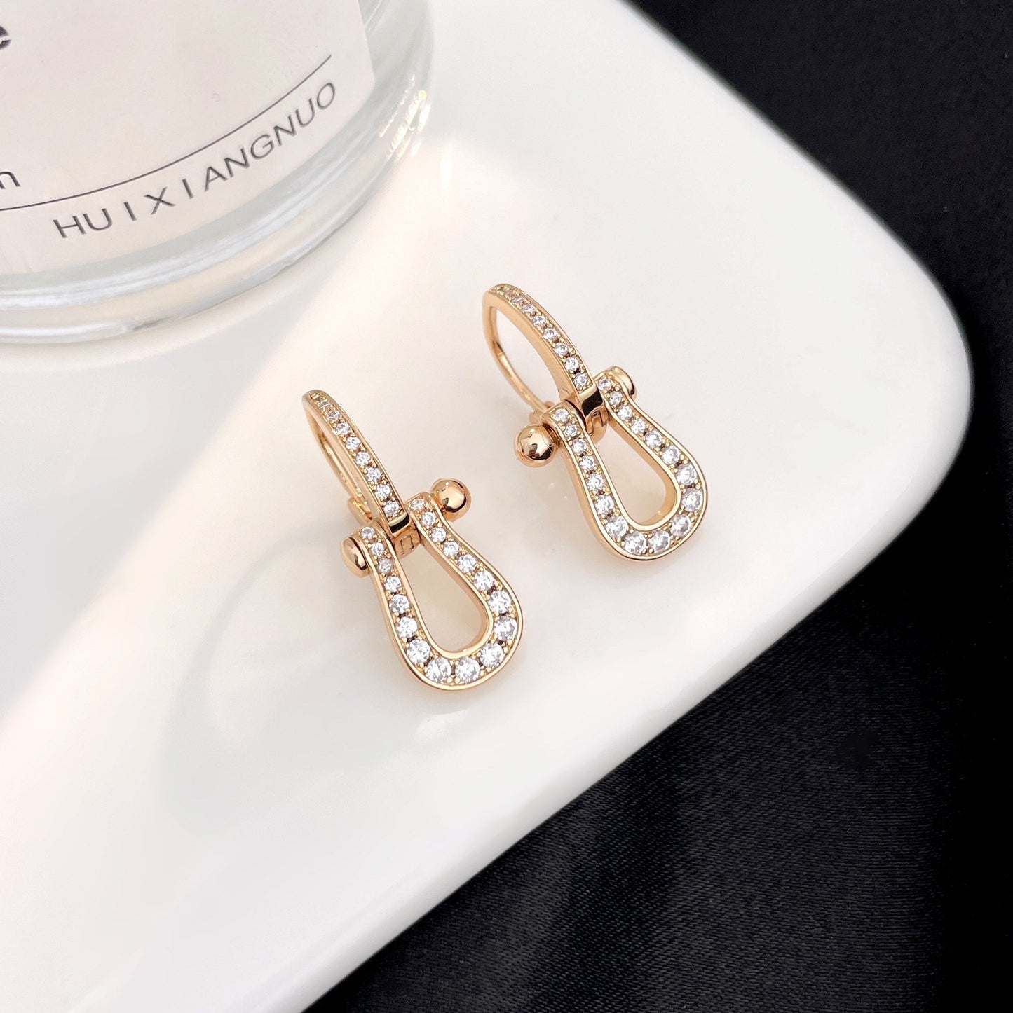 [Elowen Jewels]FORCE 10 FULL DIAMOND DROP EARRINGS MEDIUM MODEL
