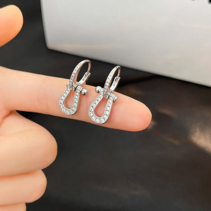 [Elowen Jewels]FORCE 10 FULL DIAMOND DROP EARRINGS MEDIUM MODEL