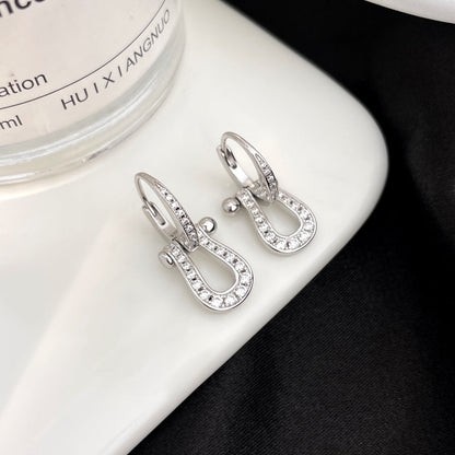 [Elowen Jewels]FORCE 10 FULL DIAMOND DROP EARRINGS MEDIUM MODEL