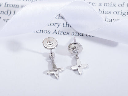 [Elowen Jewels]VIDYLLE SILVER DIAMOND MINI DROP EARRINGS
