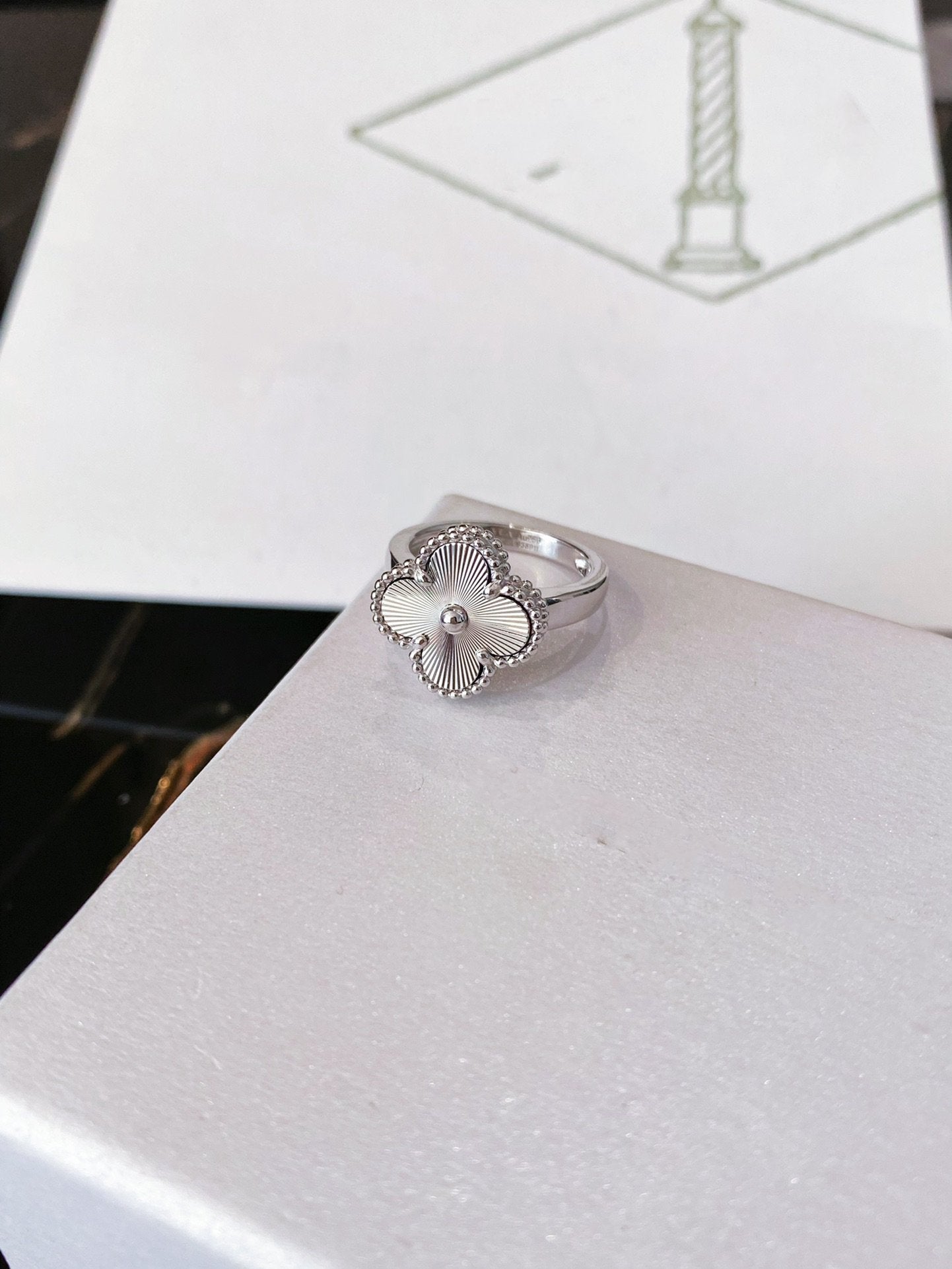 [Elowen Jewels]CLOVER SILVER RING